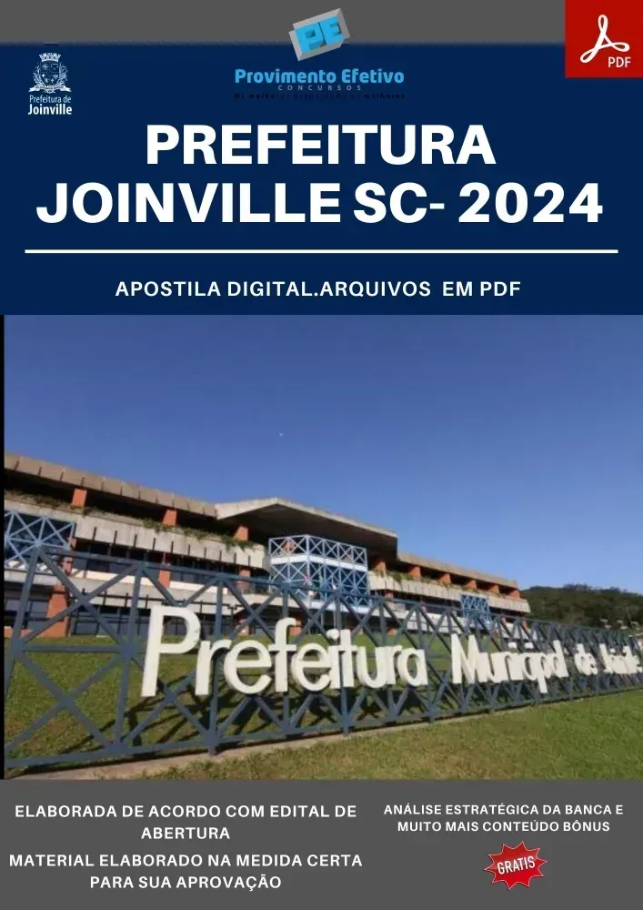 Apostila Prefeitura Joinville SC Assistente Social 2024