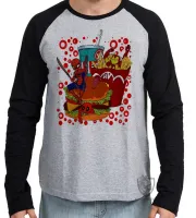 Camiseta manga longa Infantil ou Adulto Homem ferro aranha deadpool - Foto 3