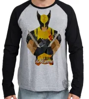 Camiseta manga longa Infantil ou Adulto Logan Wolverine x men - Foto 2