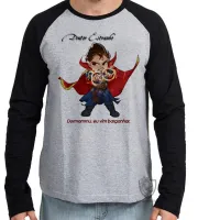 Camiseta manga longa Infantil ou Adulto Doutor Estranho super herói marvel - Foto 2