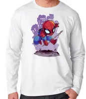 Camiseta manga longa Infantil ou Adulto HOMEM ARANHA spiderman - Foto 3