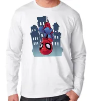 Camiseta manga longa Infantil ou Adulto HOMEM ARANHA vingadores - Foto 3
