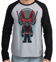 Camiseta manga longa Infantil ou Adulto HOMEM FORMIGA vingador marvel - Foto 2