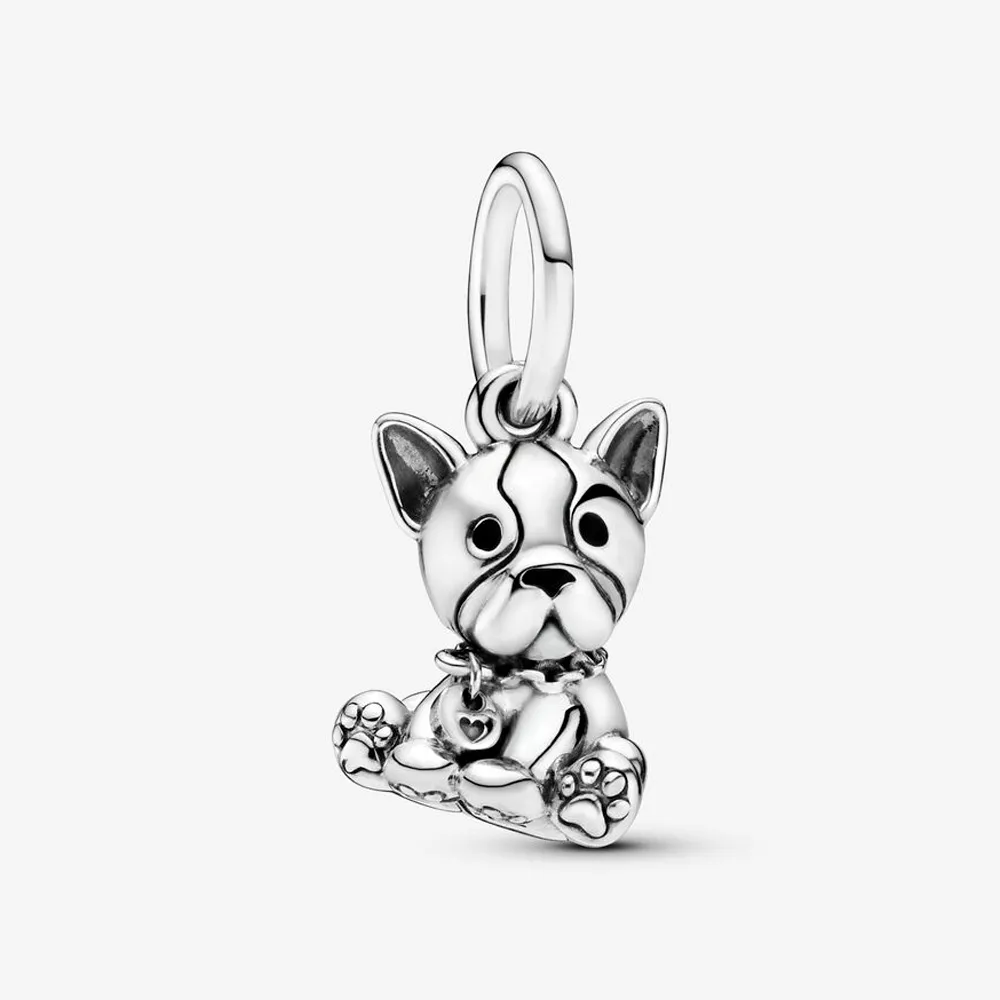 Berloque pendente french bulldog baby - Prata 925
