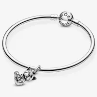 Berloque pendente french bulldog baby - Prata 925 - Foto 4