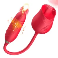 Vibrador Duplo Oral Língua e Ponto-G Vai e Vem 10 Vibrações USB - VB124 - Foto 2