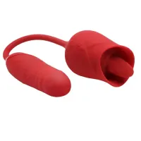 Vibrador Duplo Oral Língua e Ponto-G Vai e Vem 10 Vibrações USB - VB124 - Foto 6