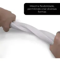 Perfil Flex Silicone Sobrepor Flexivel 13x05mm - mangueira para fita de led  - o metro - Foto 8