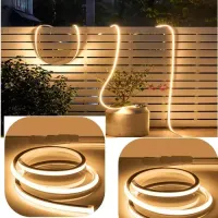 Perfil Flex Silicone Sobrepor Flexivel 13x05mm - mangueira para fita de led  - o metro - Foto 13