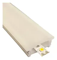Perfil Flex Silicone Sobrepor Flexivel 20x10mm - mangueira para fita de led  - o metro - Foto 9