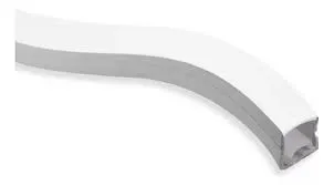 Perfil Flex Silicone Sobrepor Flexivel 20x10mm - mangueira para fita de led  - o metro Imagem