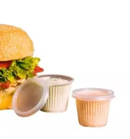 Copo Plástico 50ml com Tampa Para Molho Copaza C/100 - Foto 2