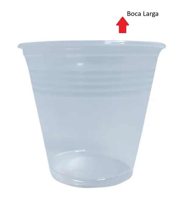 Copo Plástico 80ml Cristal Para Chá (Boca Larga) Copozan C/2500