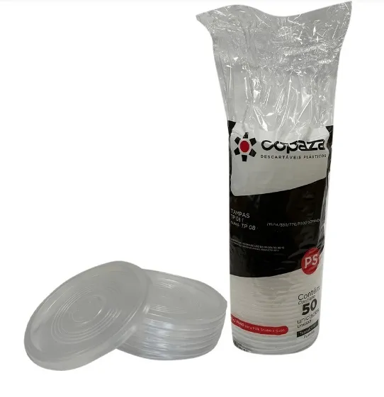Tampa Sem Furo Para Copo Plástico 770ml Copaza C/1000