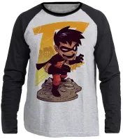 Camiseta manga longa Infantil ou Adulto Robin Batman Jovens Titas - Foto 3