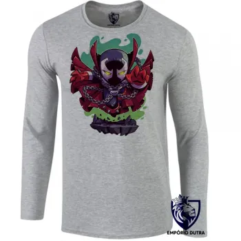 Camiseta manga longa Infantil ou Adulto SPAWN soldado do inferno herói