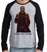 Camiseta manga longa Infantil ou Adulto Senhor das Estrelas peter quill hero marvel - Foto 2