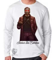 Camiseta manga longa Infantil ou Adulto Senhor das Estrelas peter quill hero marvel - Foto 3