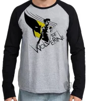 Camiseta manga longa Infantil ou Adulto The Wolverine logan marvel x men herói - Foto 2