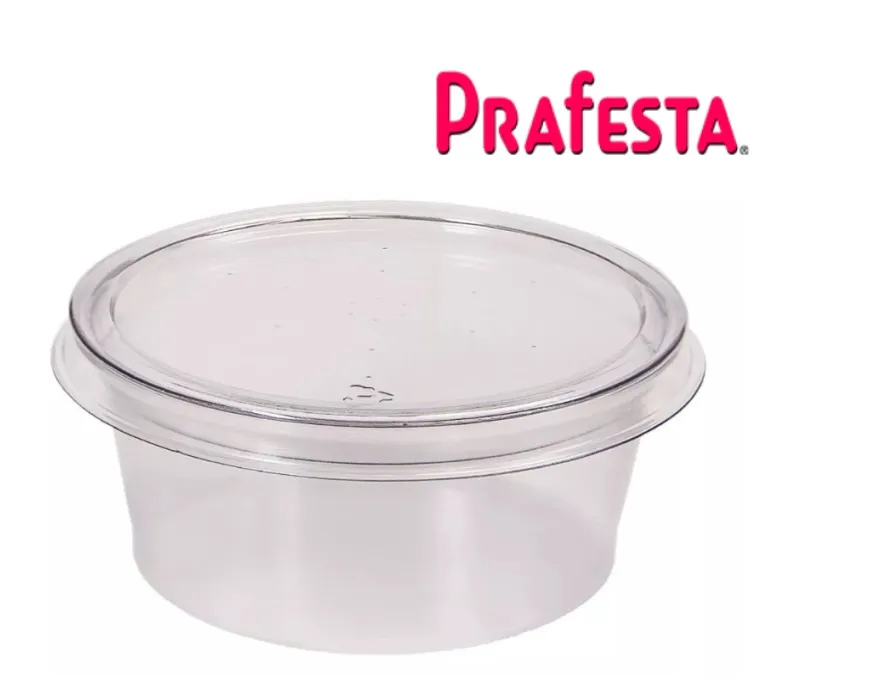 Pote 60ml  Para Molho Cristal Prafesta C/20