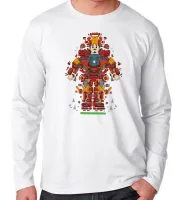 Camiseta manga longa Infantil ou Adulto Tony stark peças homem ferro iron man - Foto 3