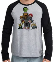 Camiseta manga longa Infantil ou Adulto Vingadores crianças avengers herois - Foto 3