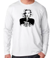 Camiseta manga longa Infantil ou Adulto Viúva Negra Vingadores avengers marvel - Foto 3