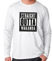 Camiseta manga longa Infantil ou Adulto wakanda straight pantera negra black panther - Foto 3