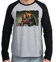 Camiseta manga longa Infantil ou Adulto wandaVison monitores - Foto 2