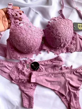 Conjunto Lingerie Luxo Angelina