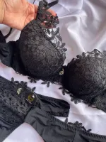 Conjunto Lingerie Rendado - Foto 2