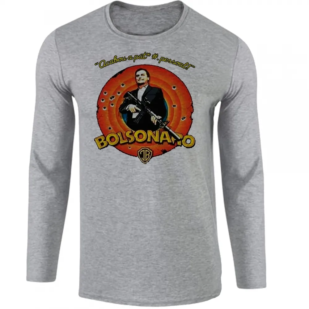 Camiseta manga longa Infantil ou Adulto Bolsonaro Looney Tunes Imagem