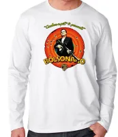 Camiseta manga longa Infantil ou Adulto Bolsonaro Looney Tunes - Foto 2