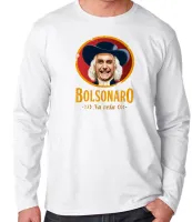 Camiseta manga longa Infantil ou Adulto Bolsonaro na veia - Foto 2
