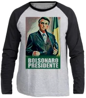 Camiseta manga longa Infantil ou Adulto bolsonaro pintura - Foto 2