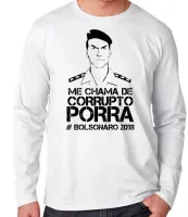 Camiseta manga longa Infantil ou Adulto Bolsonaro soldado guerra - Foto 2
