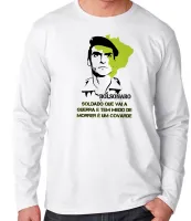 Camiseta manga longa Infantil ou Adulto Bolsonaro Soldado que vai a guerra - Foto 2