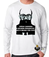 Camiseta manga longa Infantil ou Adulto Enéas Carneiro direita Brasil - Foto 2
