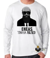 Camiseta manga longa Infantil ou Adulto Enéas Carneiro tinha razão direita - Foto 2