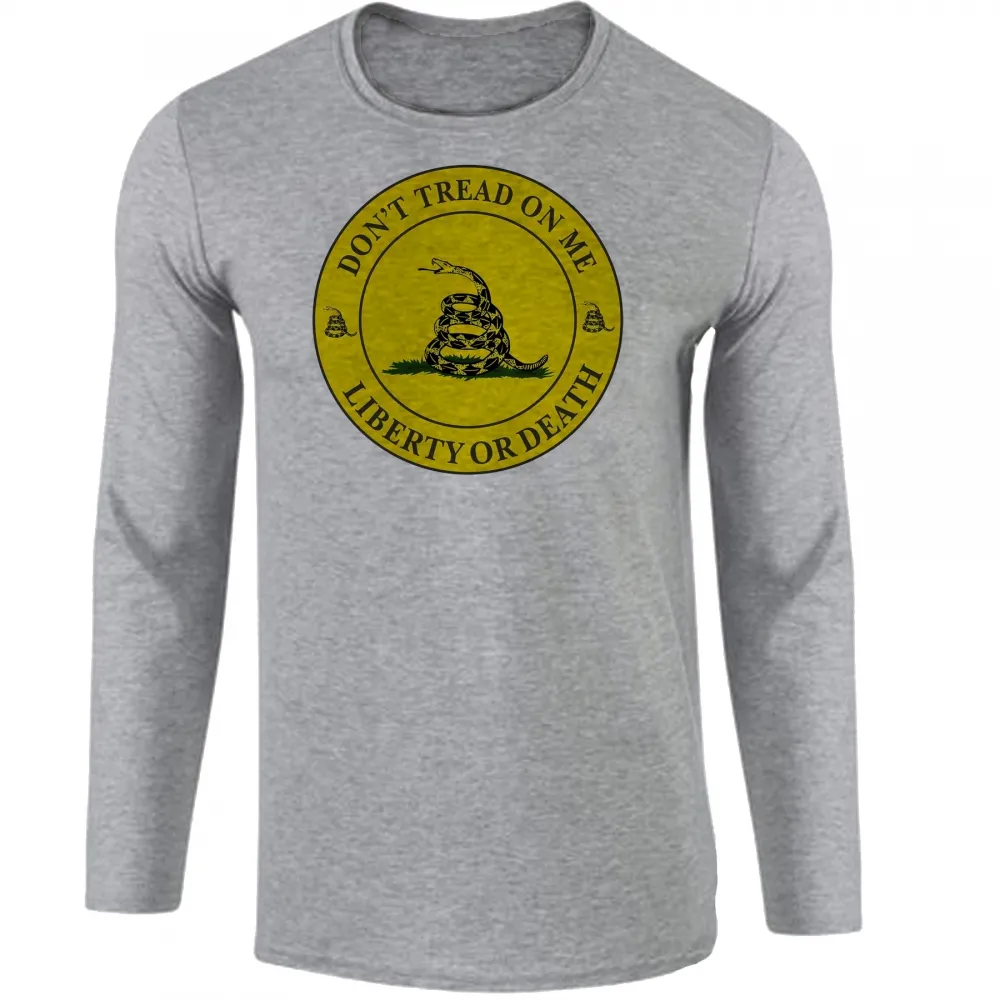 Camiseta manga longa Infantil ou Adulto Não pise em mim gadsden ancap Anarcocapitalismo dont tread on me liberdade