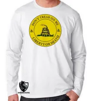 Camiseta manga longa Infantil ou Adulto Não pise em mim gadsden ancap Anarcocapitalismo dont tread on me liberdade - Foto 2