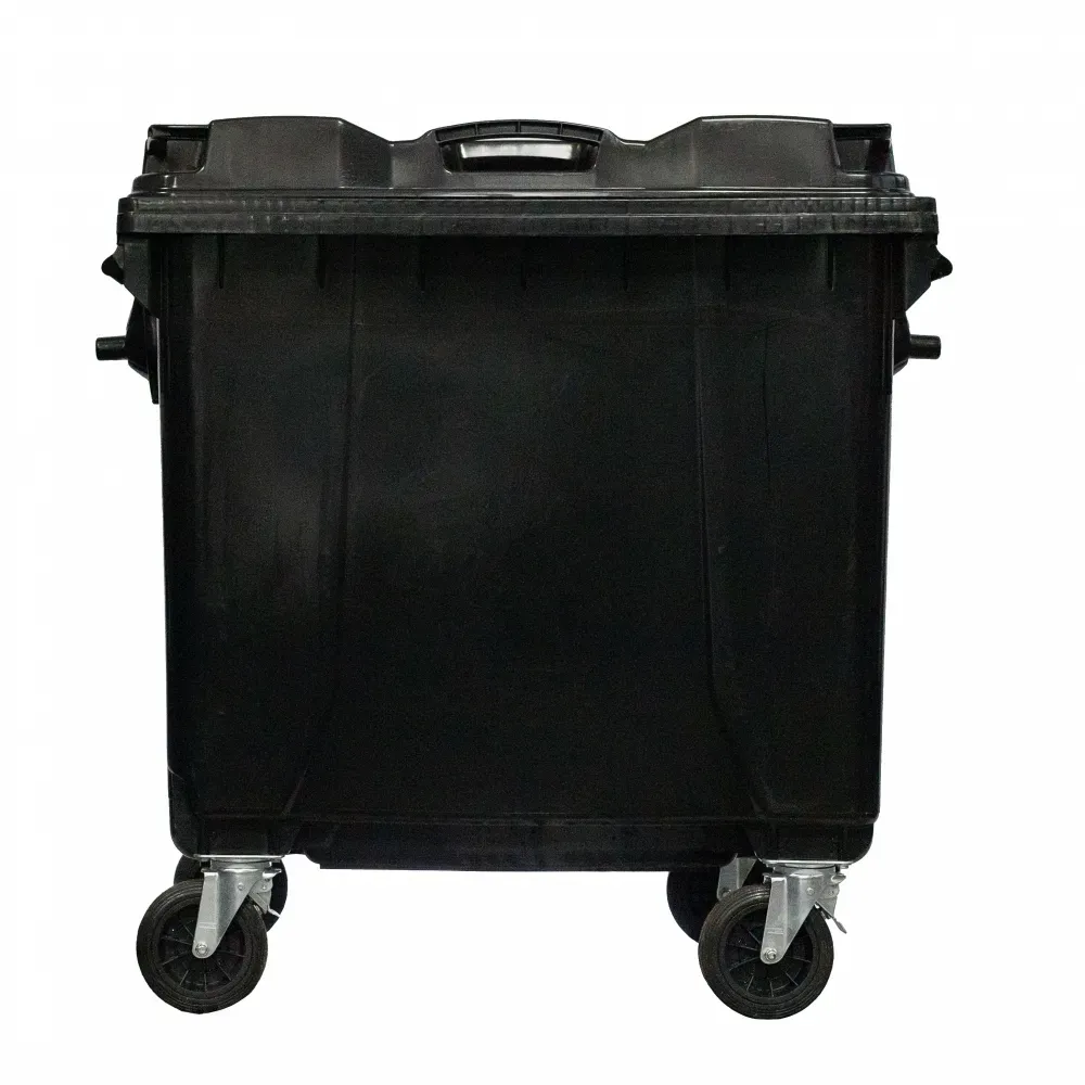 Container de Lixo ou Lixeira  Gruplast em Plástico  1000L  Preto