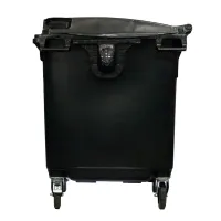 Container de Lixo ou Lixeira  Gruplast em Plástico  1000L  Preto - Foto 4