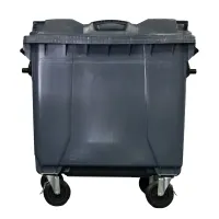 Container de Lixo ou Lixeira  Gruplast em Plástico  1000L Cinza - Foto 4