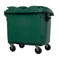 Container de Lixo ou Lixeira  Gruplast em Plástico  1000L Verde