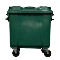 Container de Lixo ou Lixeira  Gruplast em Plástico  1000L Verde - Foto 2