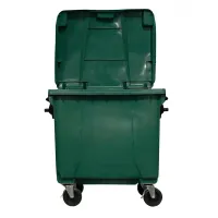 Container de Lixo ou Lixeira  Gruplast em Plástico  1000L Verde - Foto 5