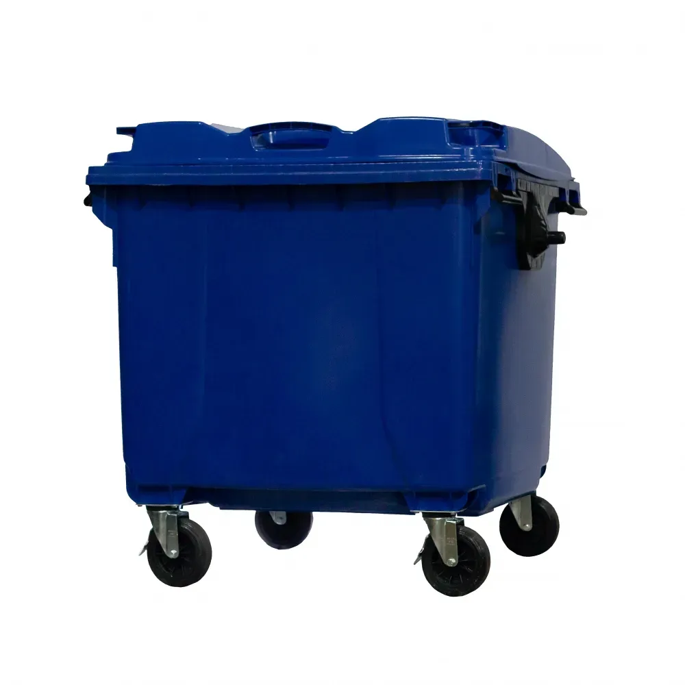 Container de Lixo ou Lixeira  Gruplast em Plástico  1000L Azul