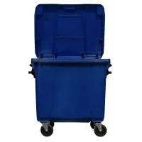 Container de Lixo ou Lixeira  Gruplast em Plástico  1000L Azul - Foto 4