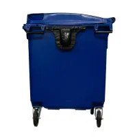 Container de Lixo ou Lixeira  Gruplast em Plástico  1000L Azul - Foto 5